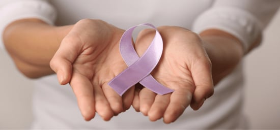 Stomach cancer awareness ribbon.